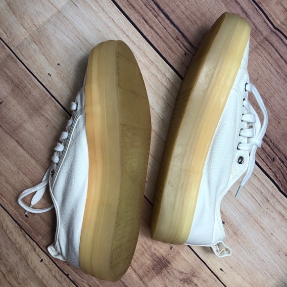 ALDO White Platform Sneakers Size 7 - Picture 5 of 8